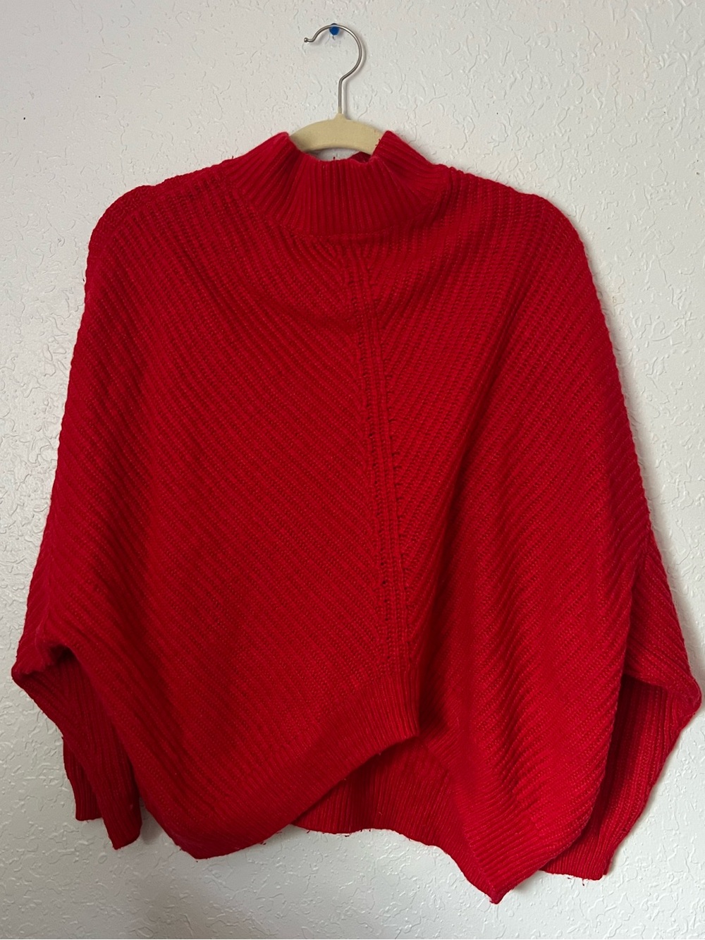 Express Red Mock Neck Sweater
